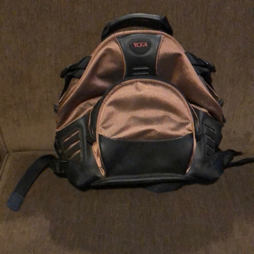 TUMI Waist Pack Pouch Brown Ballistic Nylon Fanny Pack Hip Bag Unisex